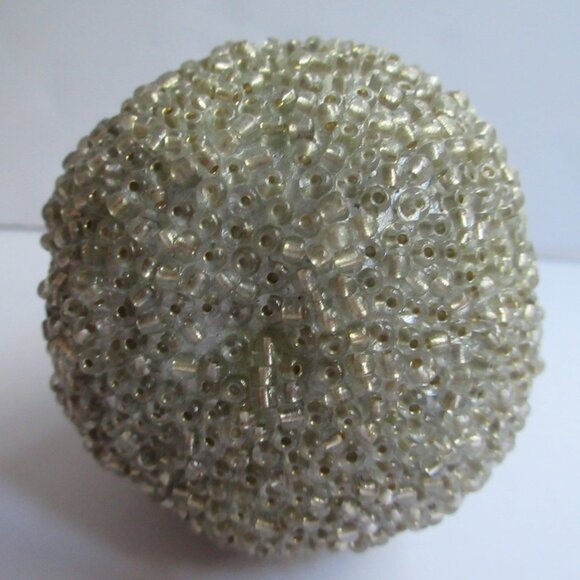 Silver Beaded Pear Christmas Fruit Holiday Tree Ornaments Decor Set of  14 - Picture 6 of 14